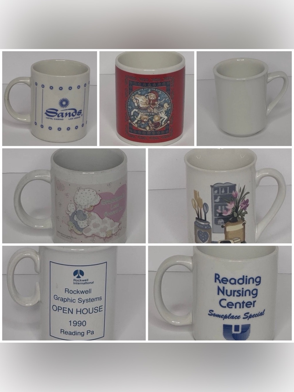 Vintage Mug Bundle ☕ Casino • Precious Moments • Advertising • Holiday (7)